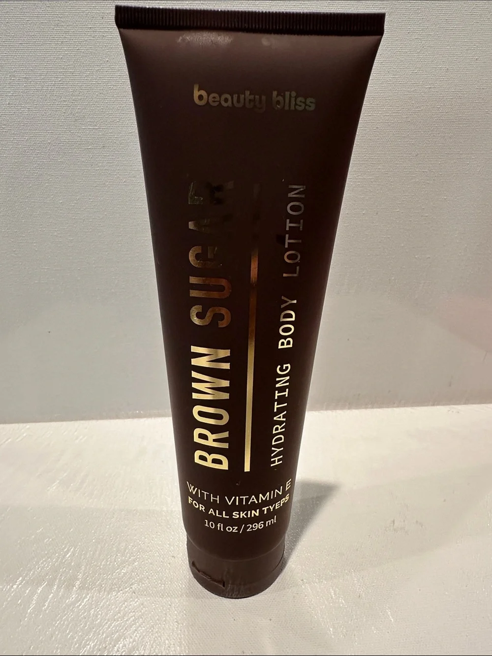 Beauty Bliss Brown Sugar Hydrating Body Lotion with Vit E for all skin types.